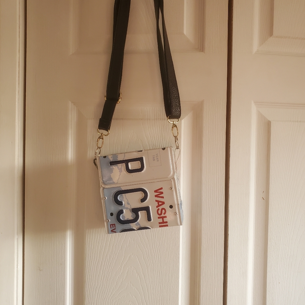License Plate Purse, Carry Bag